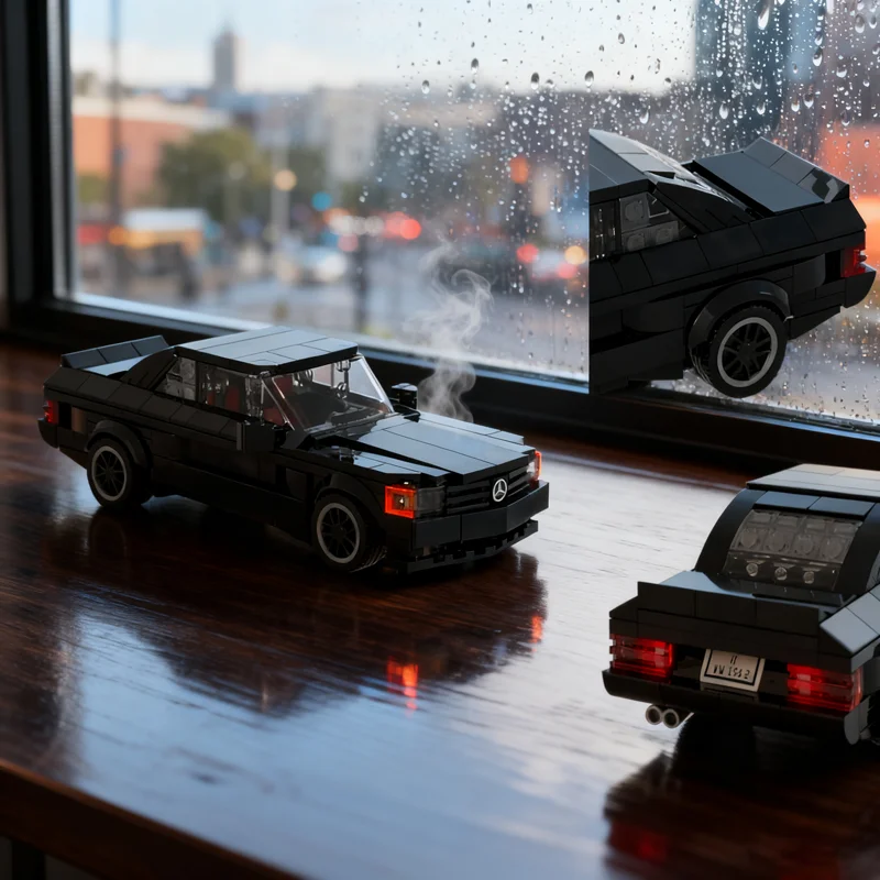 399 Stück MOC Mercedes Benz 6 0 Widebody City Champions Super Car Modell Weihnachtsgeschenke Bausteine Architektur Spielzeug