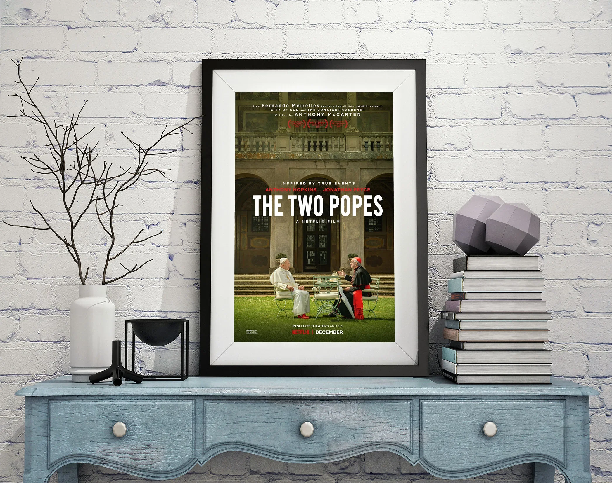 D0950 The Two Popes Movie Silk Fabric Poster Art Decor Indoor Painting Gift