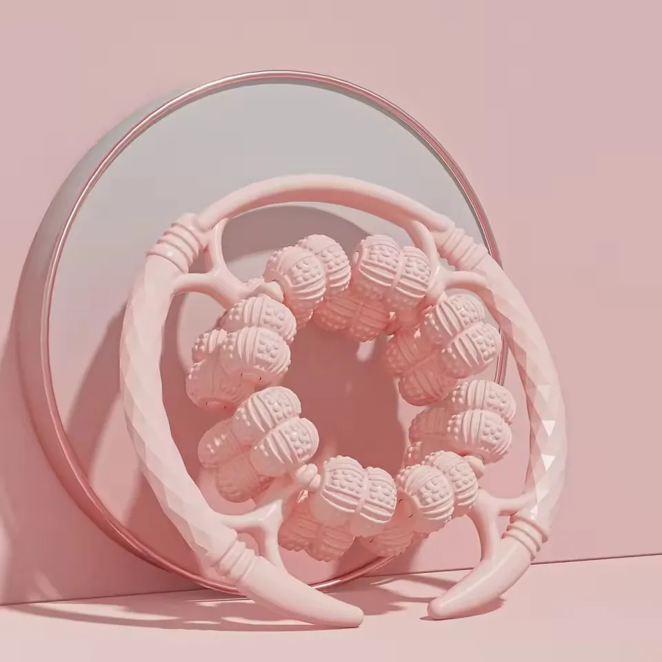 

32-колесный домашний фитнес-массажер для релаксации ног, кольцо, зажим для ног, роликовый инструмент для упражнений для ног и и икр, инструмент для похудения