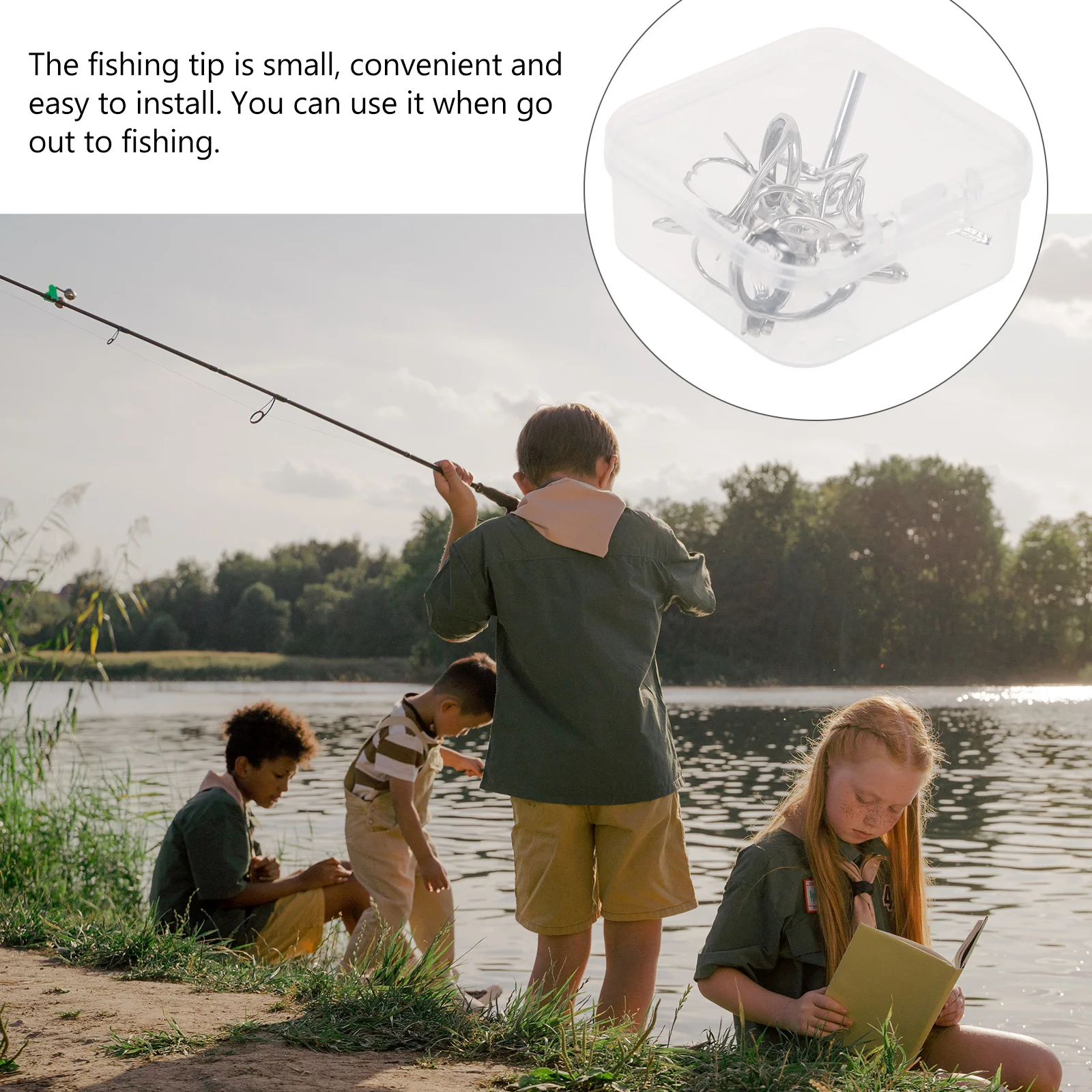 

11 Pcs Ring Fly Fishing Kit Rod Fixing Clips Replacement Tips Repair Guides