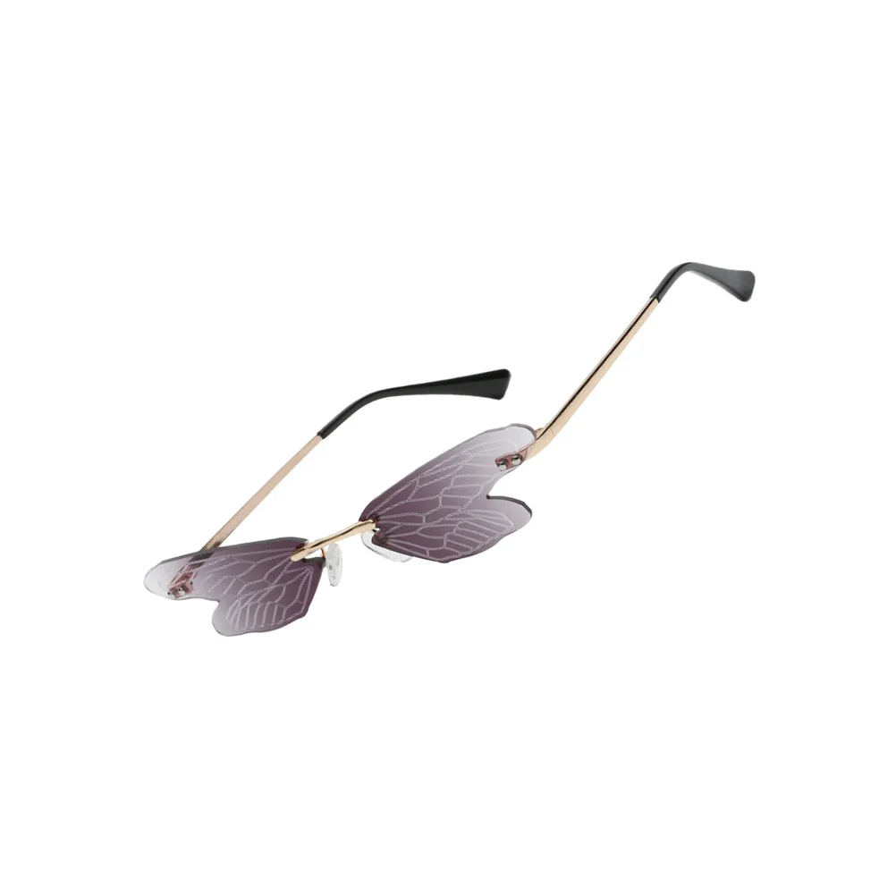 

Exquisite Eyewear Dragonfly Wings Design Sunglass Funny Party Photo Prop Eco-Friendly Premium Material Comfortable Wear Cosplay