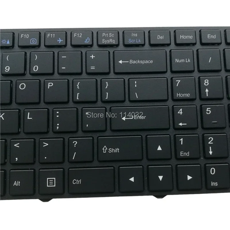 バックライト付きキーボード,hasee,us,ロシア語,ru,英語,k680e,n250,n251,n750bu,cvm15f23usj430a,6-80-n7500-012-1ha,ru用