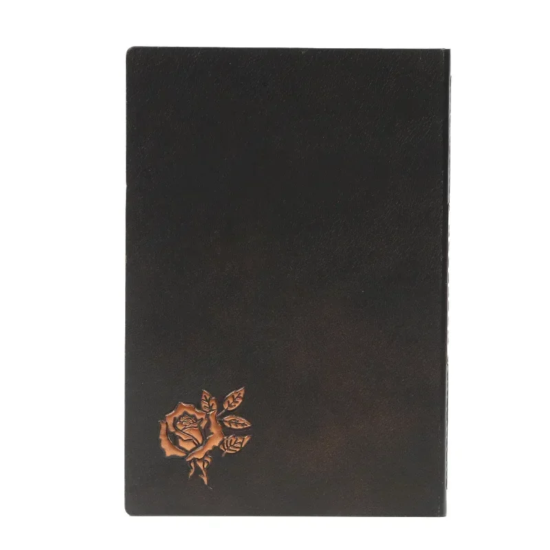 Skull Women Gifts Embossed Men Antique Book Supplies Travel Leather Spell Notebook Notes Diary Halloween School