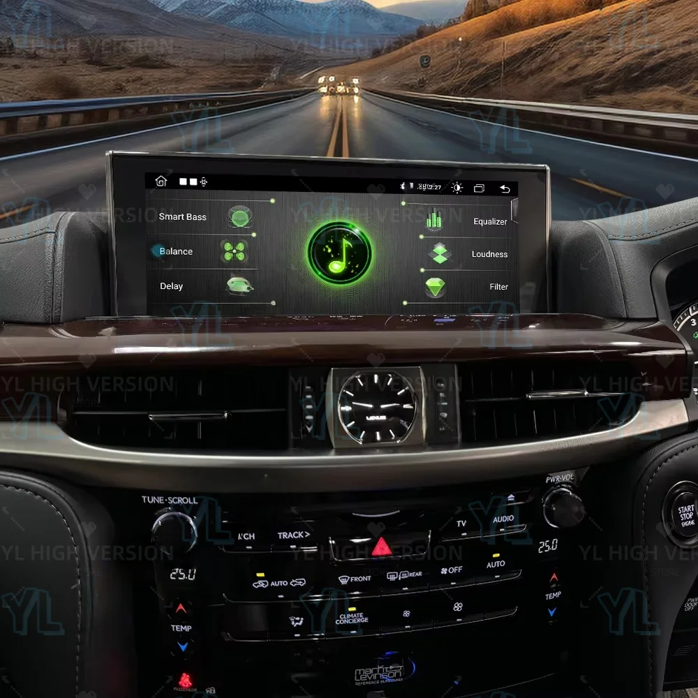 R 12.3” For Lexus LX570 2016-2020 Android auto Touch Screen GPS navigation Wireless Carplay Multimedia radio Head Unit 4G BT5.0