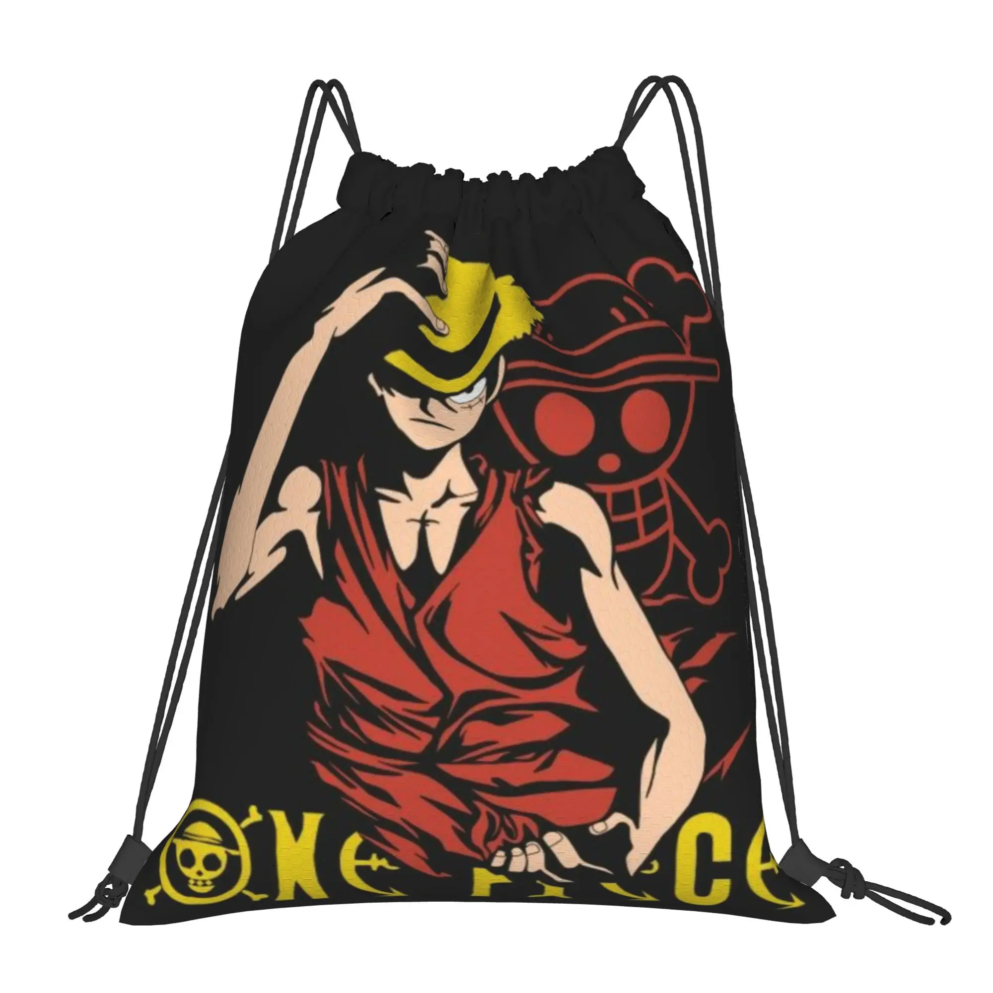 Luffy (24) One Piece Multi-function Pocket Men Women Storage Backpack Teenager Travel Bag Print Drawstring Bags