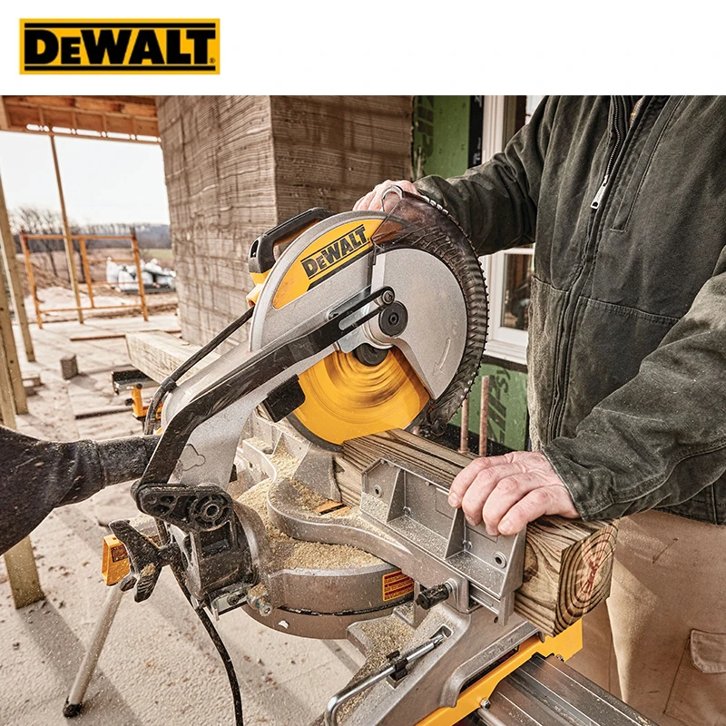 DEWALT DWS715 односкостная компаундная торцовочная пила профессиональная электрическая пила 4000 об/мин 305 мм для деревообработки режущий электроинструмент Dewalt