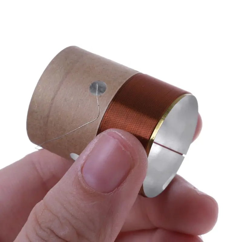 090F باس داعمة صوت لفائف مكبر الصوت الإكسسوارات أبيض الألومنيوم سليم منفذ الهواء قطع الـ 25.5 ملم لفائف صوت باس