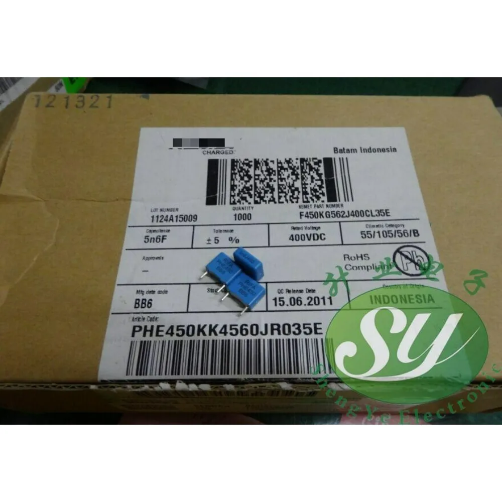 

20PCS RIFA PHE450 0.0056uf/400v 5.6nf 5600pf 562 brand new 7.5mm film capacitor