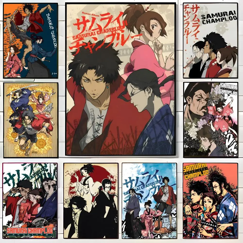 classic anime s-samurai champloo Poster Wall Art Print Decorative Mural Home Decor Gift Unframed