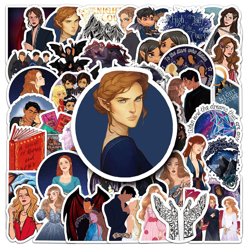 10/30/50pcs Acotar Merchandise TV Series Stickers Cartoon Graffiti Sticker Diary Scrapbooking Laptop Phone Decorations Supplies