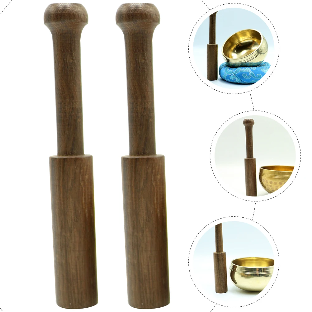 

2pcs Sound Bowl Mallets Acoustic Parts Meditation Wood Sticks Small Strikers Nepalese Buddha Sticks Handmade Durability