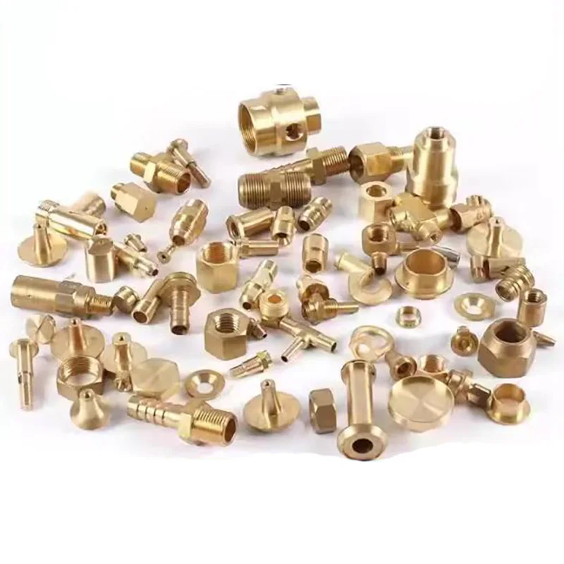 Custom Brass Copper Nuts Screw Bolt Plates Rods Parts CNC Machining Engraving