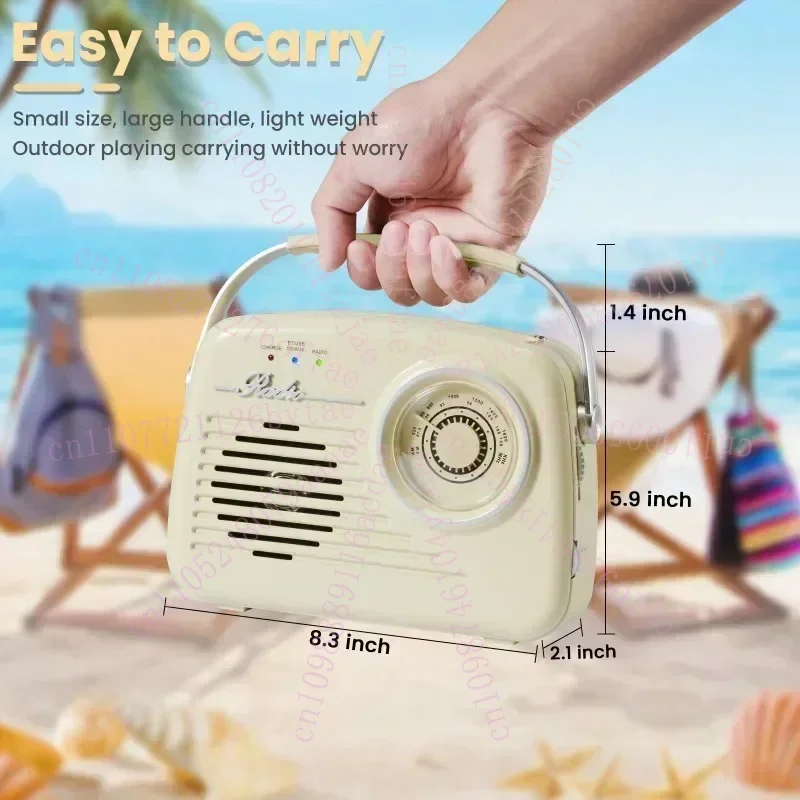 

P350 Retro Style Multifunctional Bluetooth Radio with USB/DC/BT/SD/FM/AUX