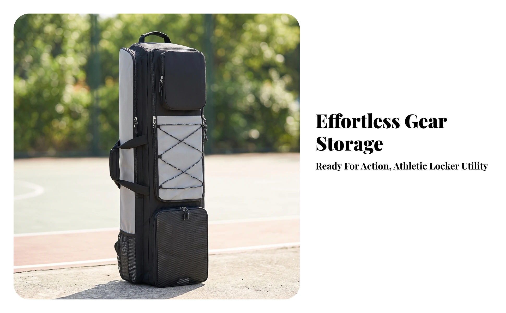 Sports Gear Backpack Heavy-Duty Field Hockey Backpack Hockey Gear Bag Adjustable Field Equipment Bag Padded for Athletes