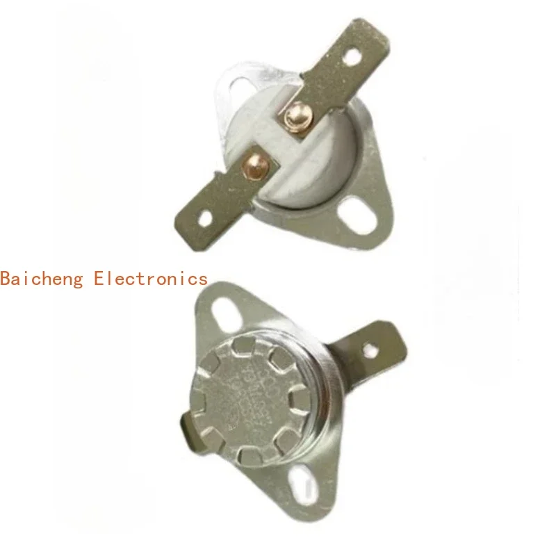 10PCS KSD301/KSD302 temperature control switch flat foot fixing ring 16A 135 degrees normally open and normally closed