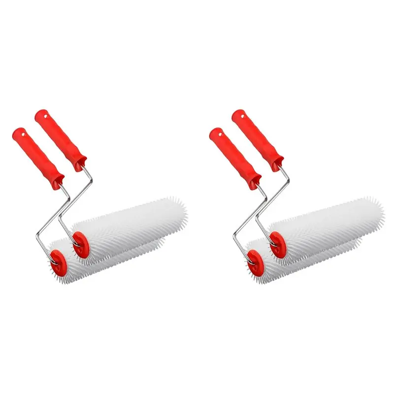 

【STOCK】4X Bleed Roller For Compensating Compound 23 Cm - Spike Length 14Mm Bleed Roller And Spiked Roller Compensating Compound