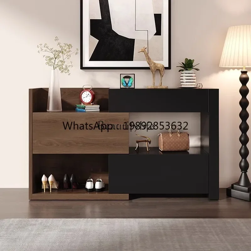

O-6 Medieval style entrance storage locker Simple modern tipping bucket multi-layer locker