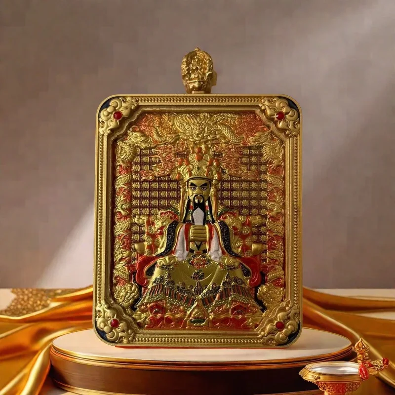 تاي سوي طويل Wutai Wuye جبل Tangka Guangji التنين الملك Manjusri بوديساتفا قلادة اثني عشر زودياك قلادة السنة الأصلية الذكور #1