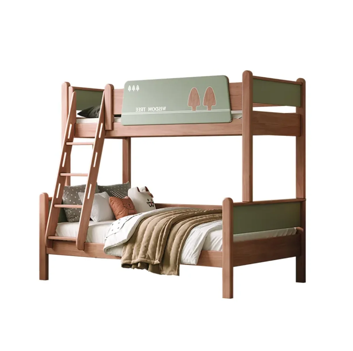 #*s for Solid Wood Children's Bed Boys Girls Bunk Bed Small Apartment Adult High-Low Mother Child Bedroom Furniture