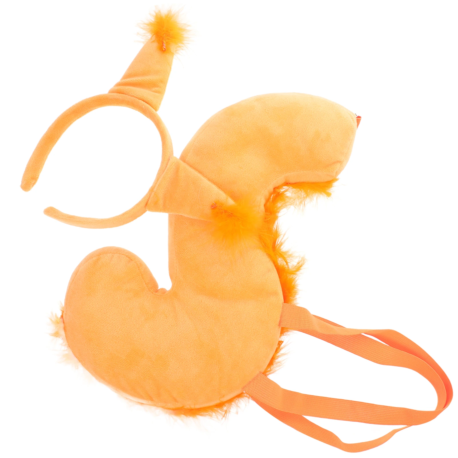 

1 set 1 Set Squirrel Ear Headband Tail Costume Adjustable Animal Accessory For Halloween Christmas Party Cosplay Photo Props