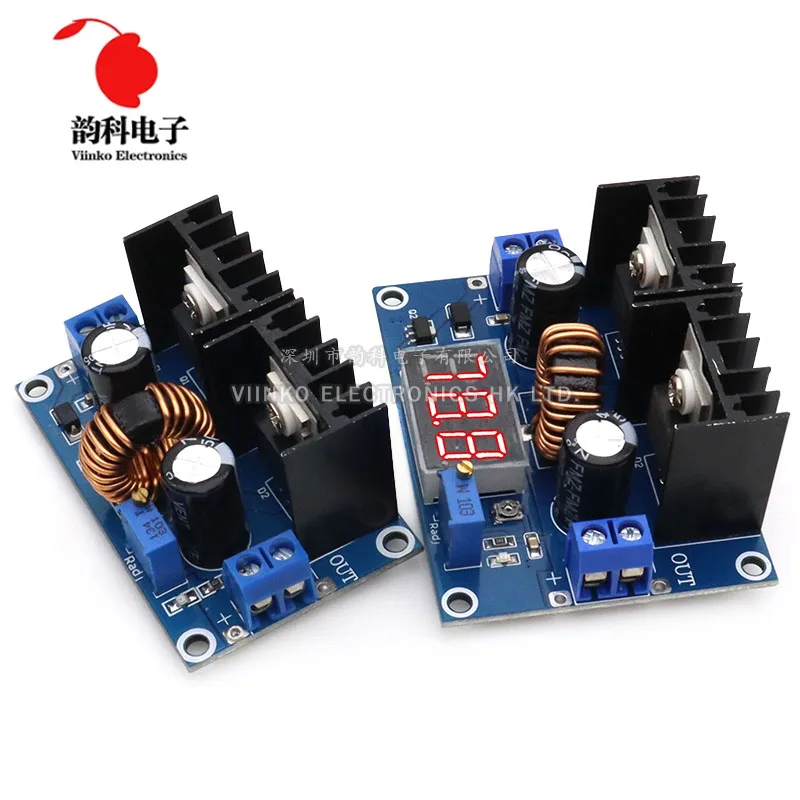 MH-ET LIVE LED Voltmeter PWM Adjustable 4-36V To 1.25-36V Step-Down Board Module XL4016 8A 200W DC-DC Power drop Module