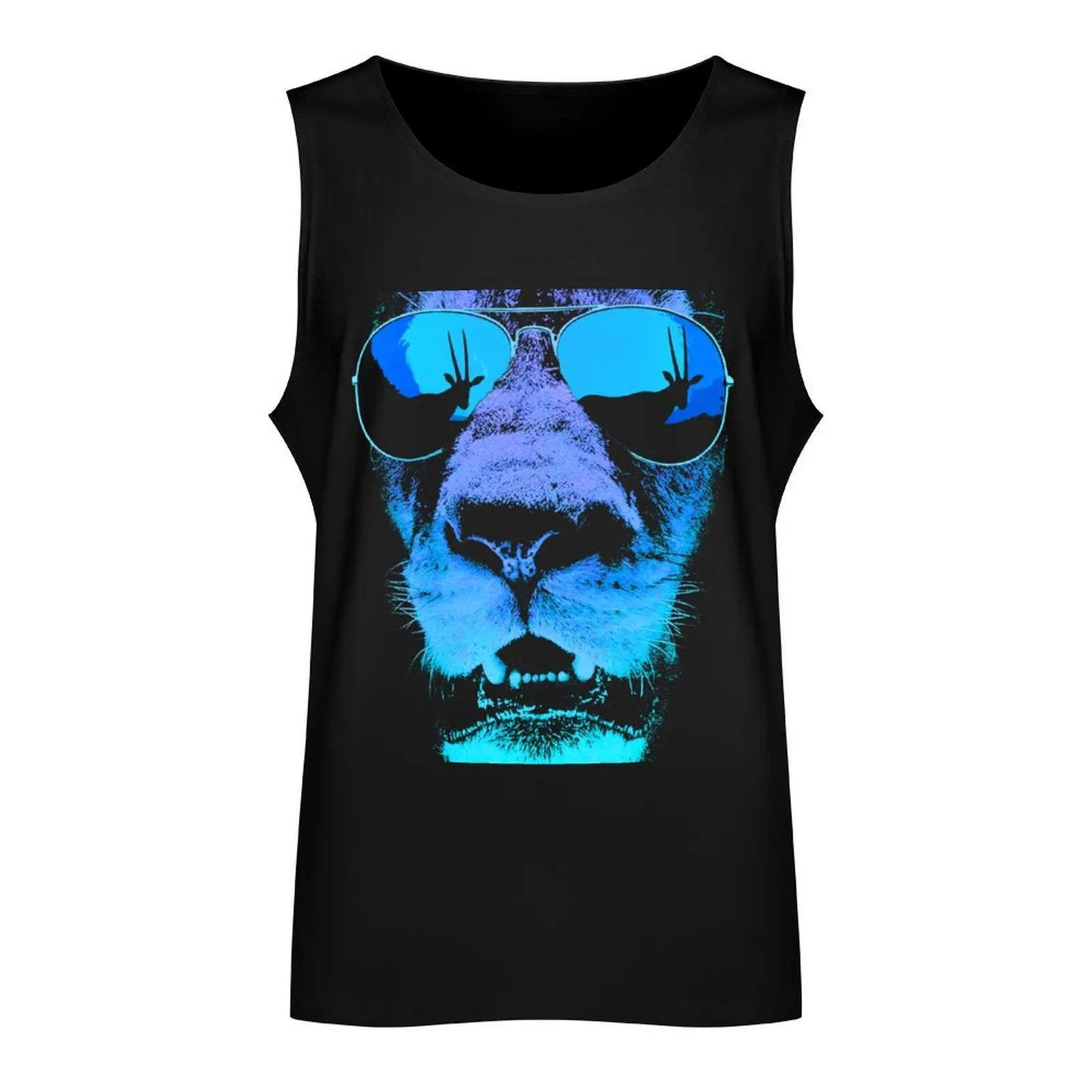 Hungry Lion Tank Top Body man sleeveless shirts Men's cotton t-shirt