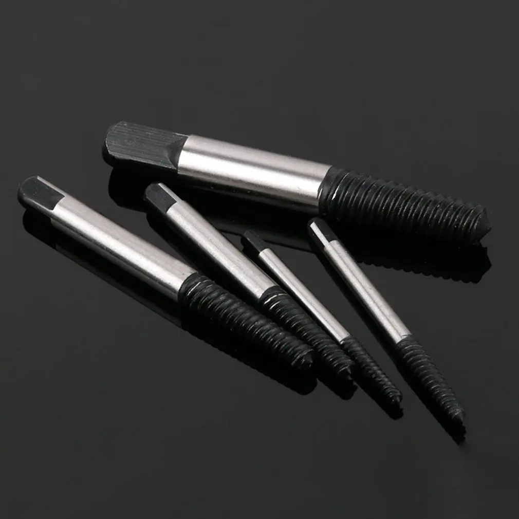 Imagem -03 - Removedor de Parafuso Quebrado Danificado Extrator Brocas Peças Aço Durável Fácil Fora Removedor Centro Broca Danificado Parafusos Removedor Ferramenta