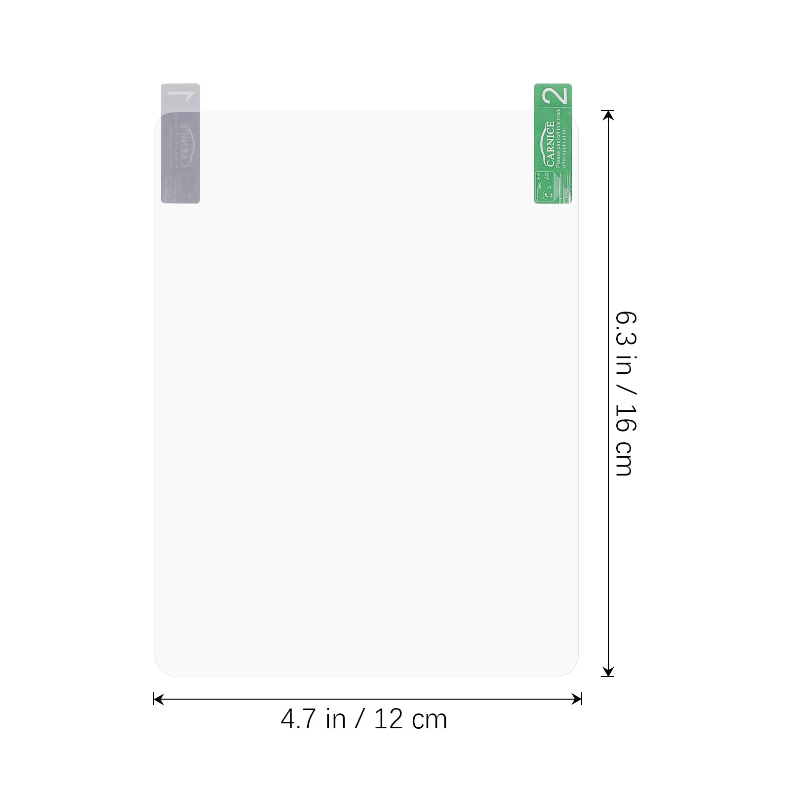 2 pçs filme reflexivo engrossado pet head up display tela protetora de alta definição filme projeção pára-brisas do carro reutilizável