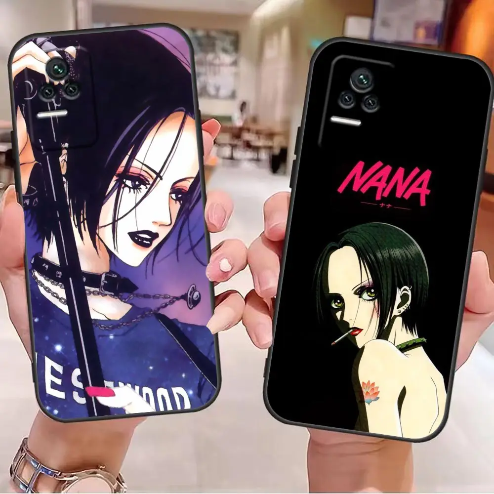 Nana Osaki on Purple Tie Dye Phone Case For Redmi K60 K50 K40 Gaming K30 K20 12C 10 10C 9T 9C 9A 9 8A 8 7A 7 Pro Plus Case Funda