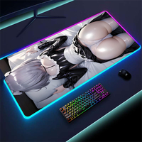 Big Ass Mouse Pad RGB LED Luminous Nsfw Mat with Butt Anime Custom Hip Mausepad Adult Pc Gaming Accessories Booty Gamer 900x400