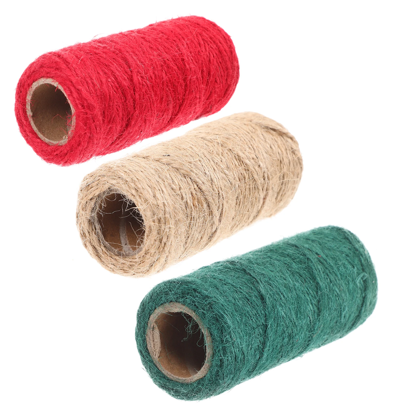 

3 Rolls Natural Jute Twine Garden Twines Heavy Duty Decorative Craft Rope Wedding Packaging Gardening DIY Supplies Christmas
