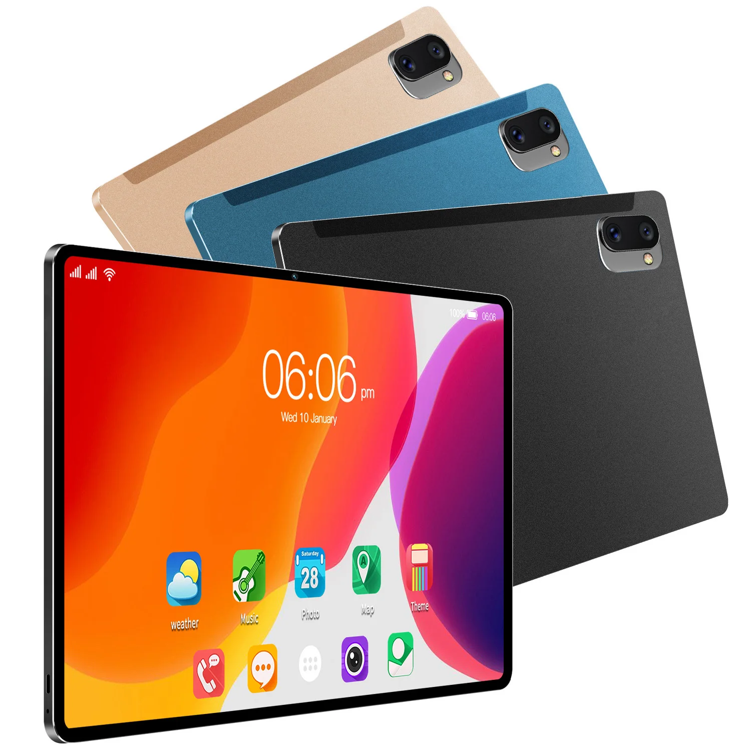 Original Android 11 Android Tablet 10.1-inch Octa  Core 4B RAM 64GB ROM Expandable 1TB 5000mAh Global Edition Tablet