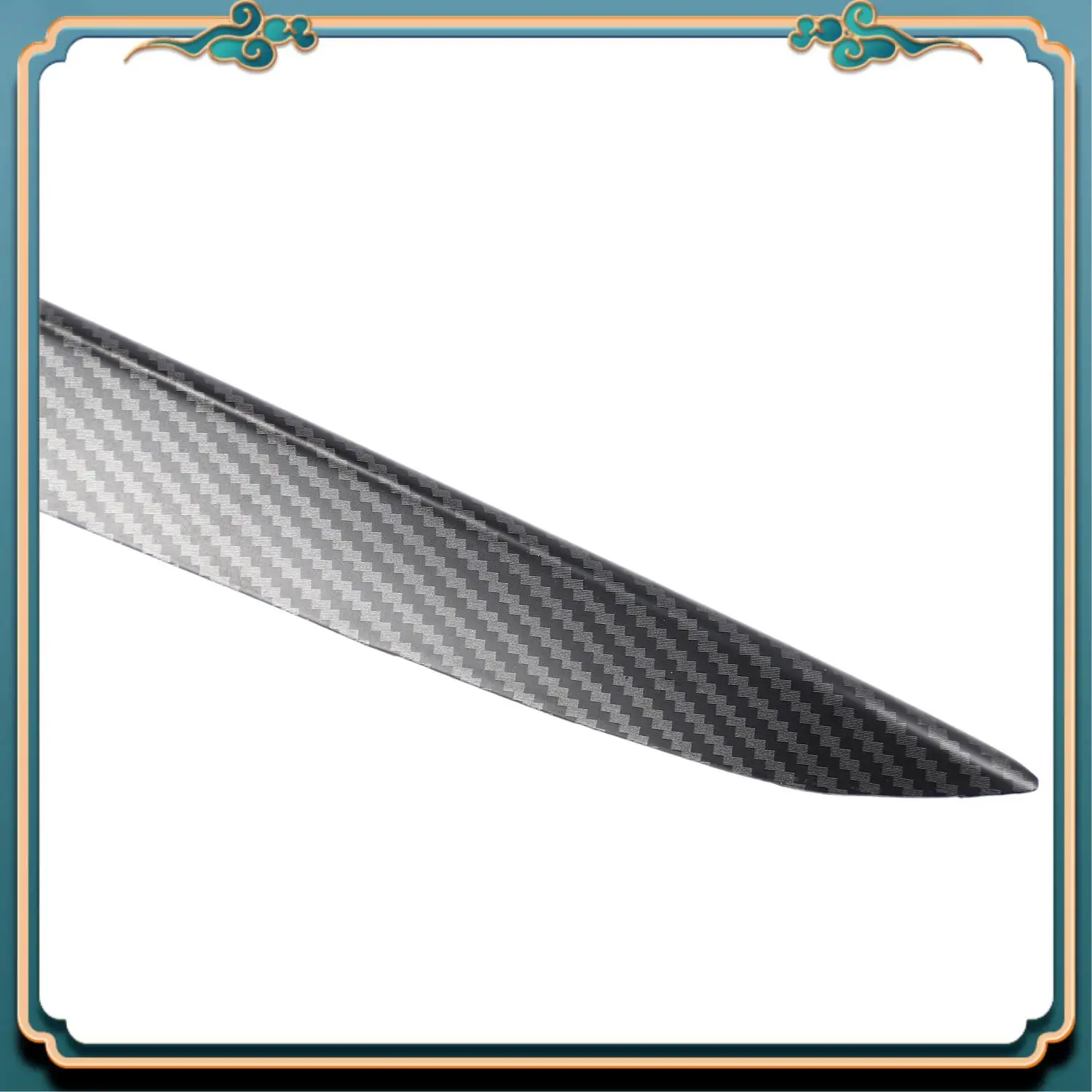 

Latest Matte Carbon Fiber Front Blade Trim Front Bumper Lip Splitter Fog Light Trim For Tesla Model 3 2017-2020