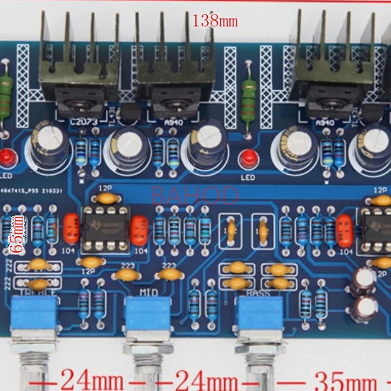 BAHOD ET5532 tablica dźwiękowa klasa równoległa Pre płyta wzmacniacza 2.0 HiFi Home High End Audio Sound płyta wzmacniacza