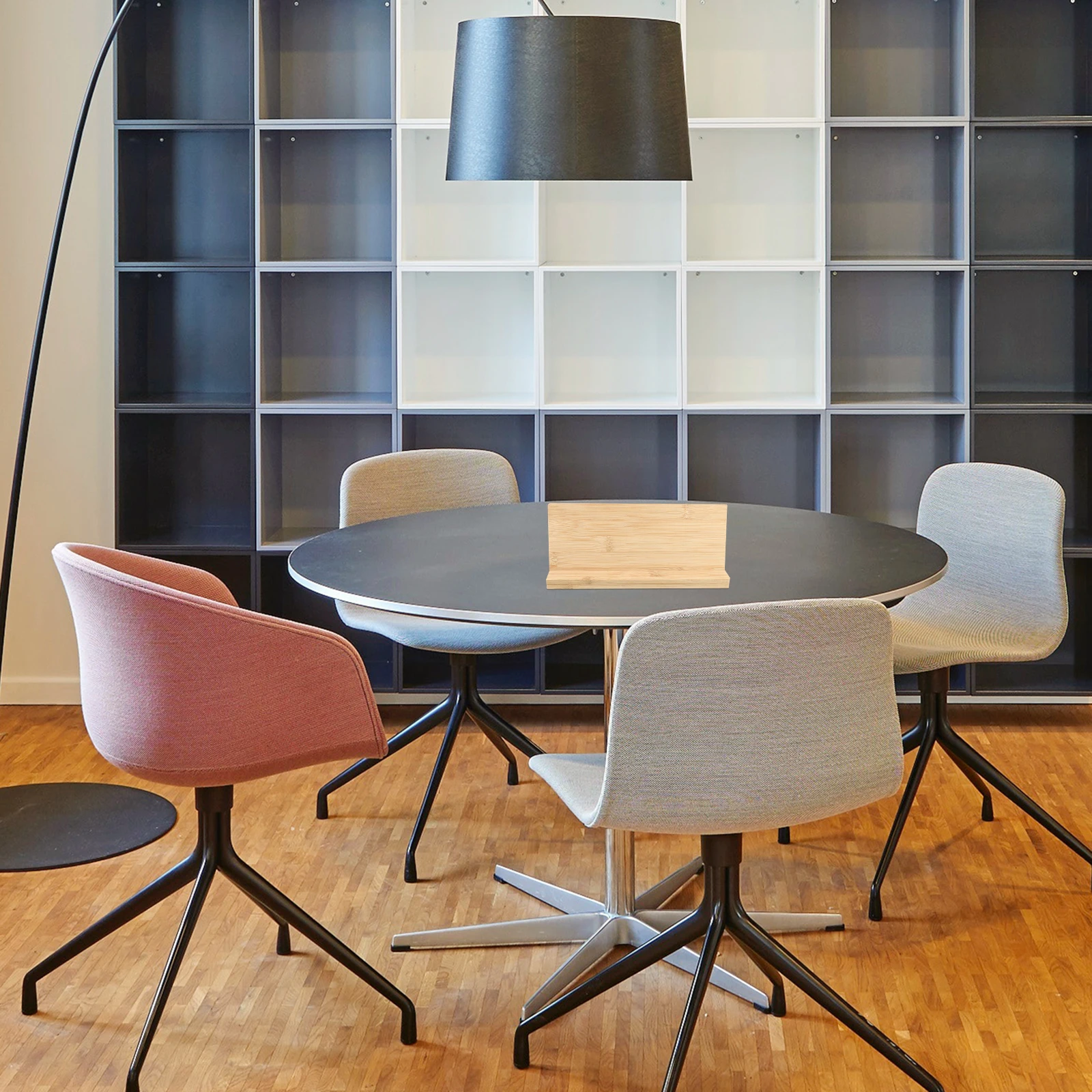 

1 set Bamboo Blank Sign Display Board Desktop Name Plate For Payment Code Merchant Index Plaque Handicraft Sewing Tool