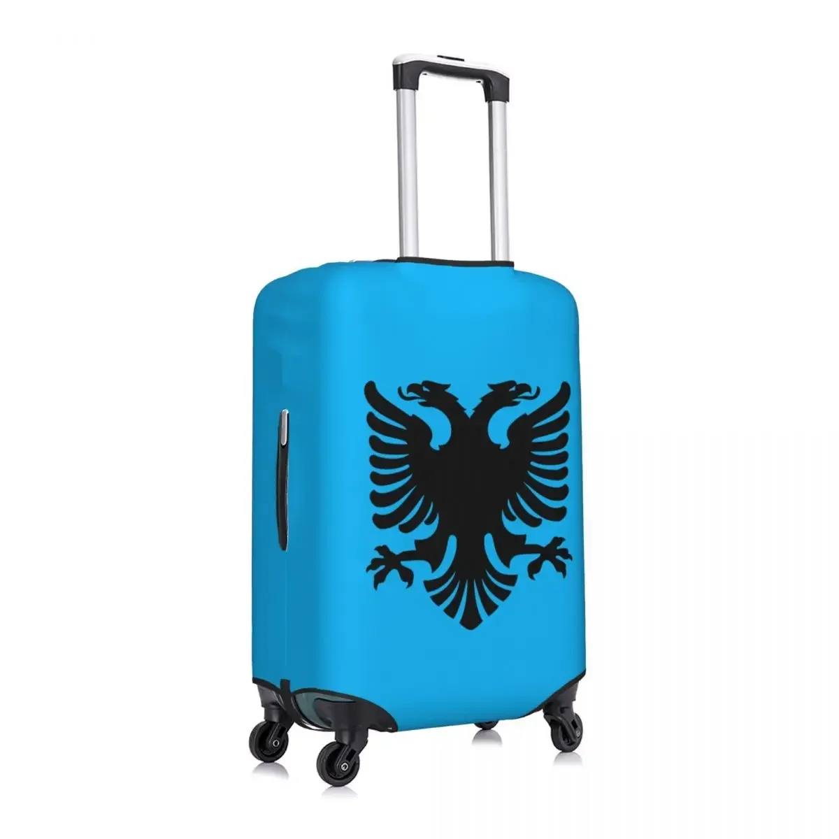 Flag Of Albania Eagle Travel Luggage Cover Dust Proof Albanian Pride Suitcase  Protector Fit 18-32 Inch