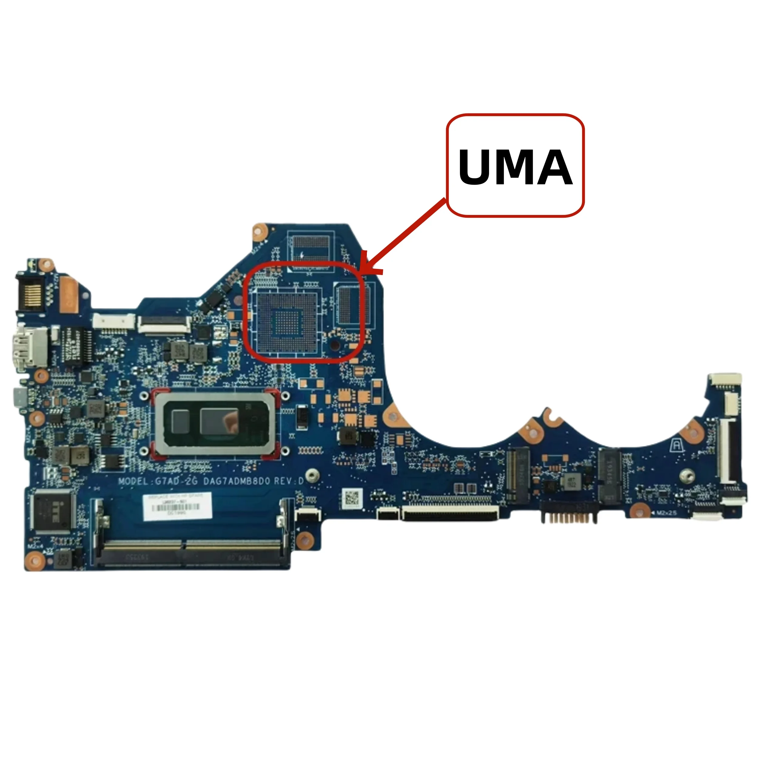 Imagem -02 - Laptop Motherboard para hp Pavilion Dag7admb8d0 G7ad2g L36236601 Tpn-q207 i3 i5 I78th Cpu Uma Gb-gpu Mainboard