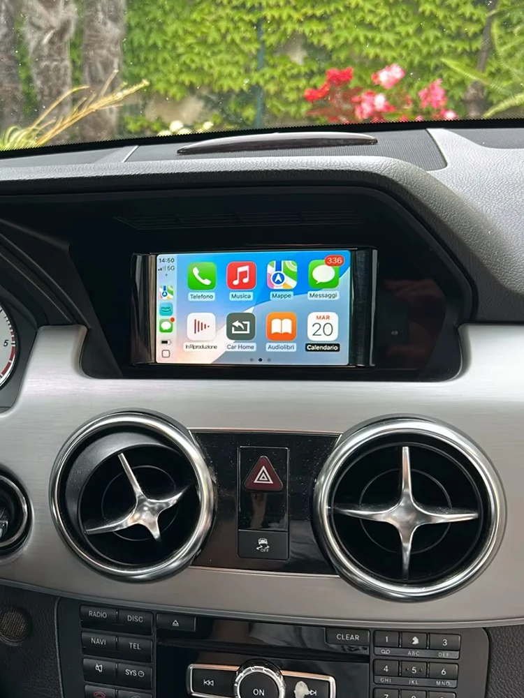 Bonroad OEM Bildschirm-Upgrade-Modul-Box, kabellose Carplay- und Android Auto-Schnittstelle für Mercedes Benz NTG 4.5 System A B C E GLK ML CLA GLA Klasse W176 W246 W204 X204 W212 W207