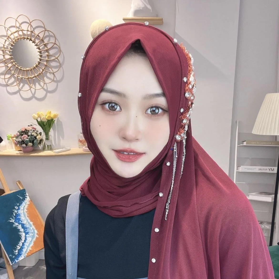 Moslim Kleding Klaar Om Te Dragen Voile Nieuwe Wrap Vrouwen Islam Hijab