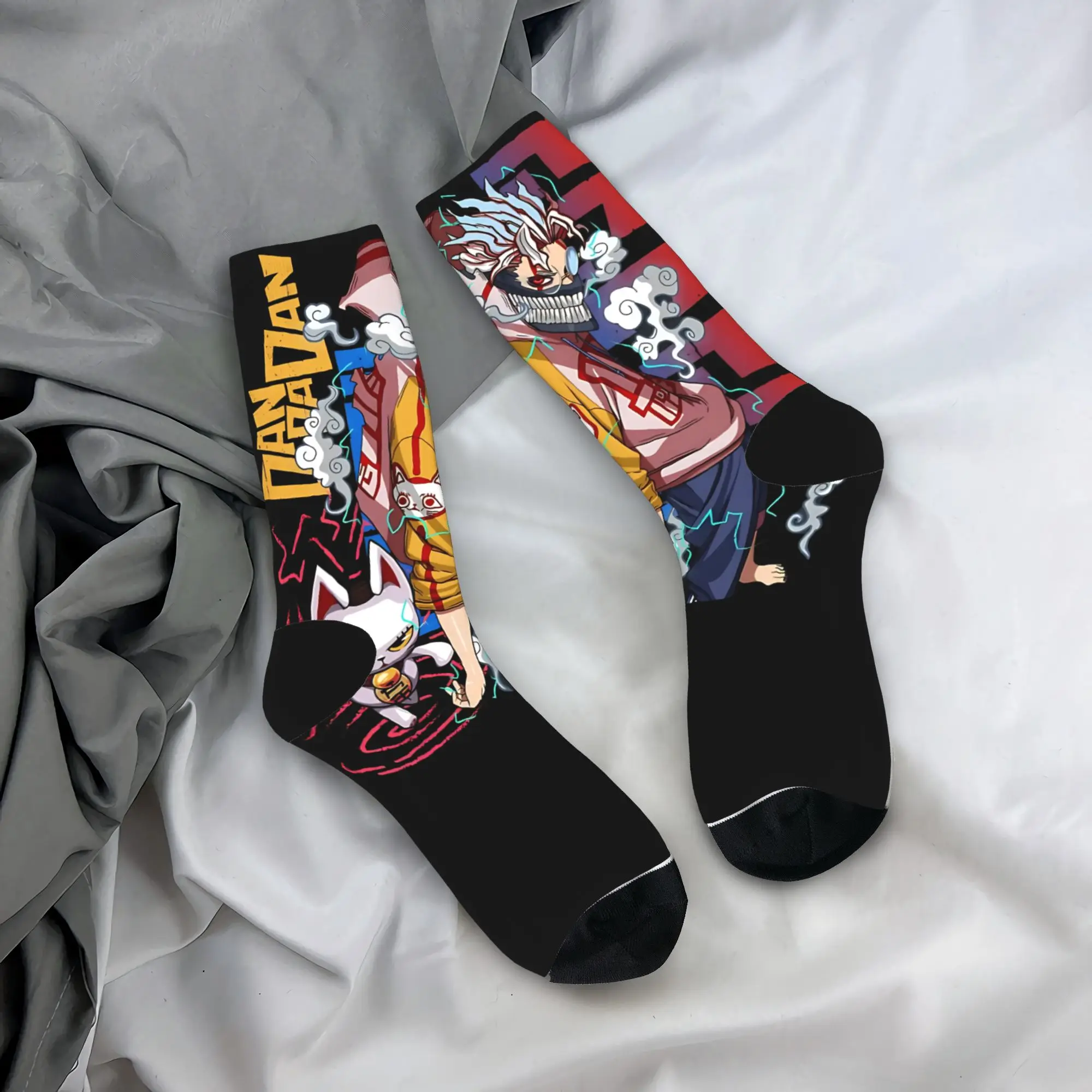 

Anime DanDaDan Stockings Leisure Socks Couple Breathable Socks Winter Climbing Design Non Skid Socks Birthday Gift