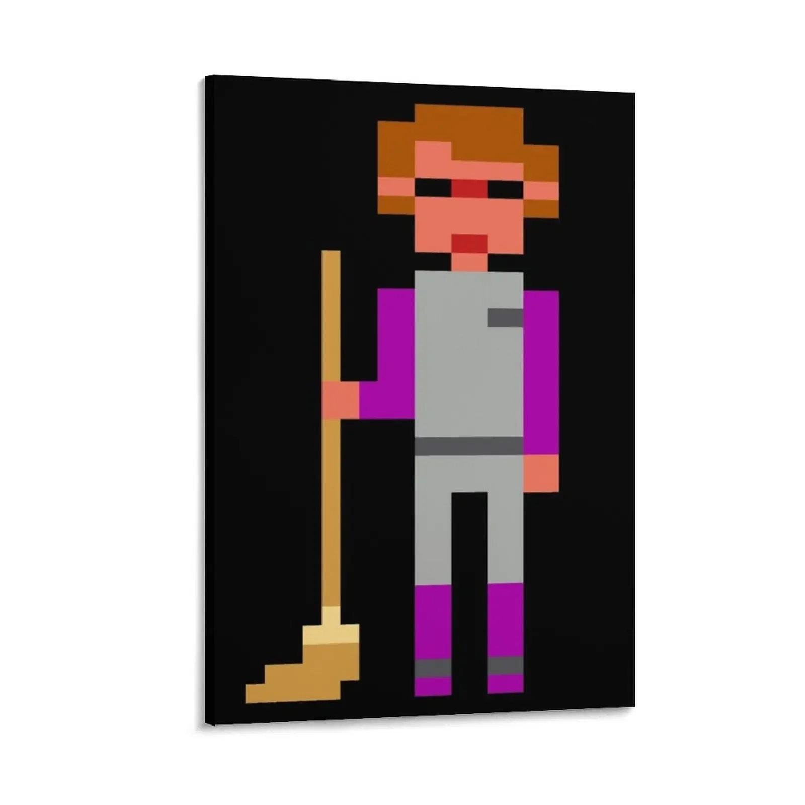 Space Quest Roger Wilco: Space Janitor with golden mop Canvas Painting anime home decoration accessories