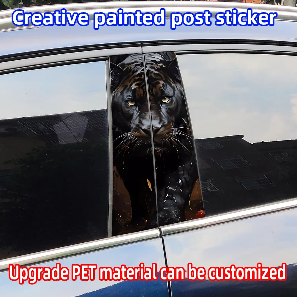 

Cool Leopard Car Stickers Waterproof DIY Auto B-pillar Protective Decoration Cover Scratches Universal Vehicle Decals Accessorie
