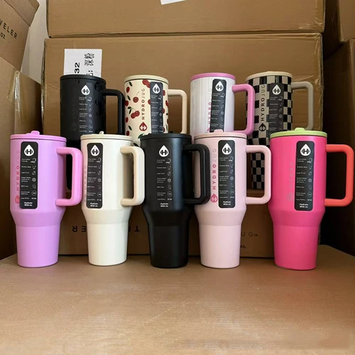 스테인레스 스틸 진공 단열 여행용 머그잔, 커피 컵, 이중 벽 열 물병, 빨대 뚜껑, 30oz 텀블러, 2024 신제품 