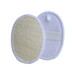 Brosse de bain naturelle en luffa, gIslande doux pour le corps, douche expansive, éponge de luffa, masseur de livres profonds, bain, nouveau