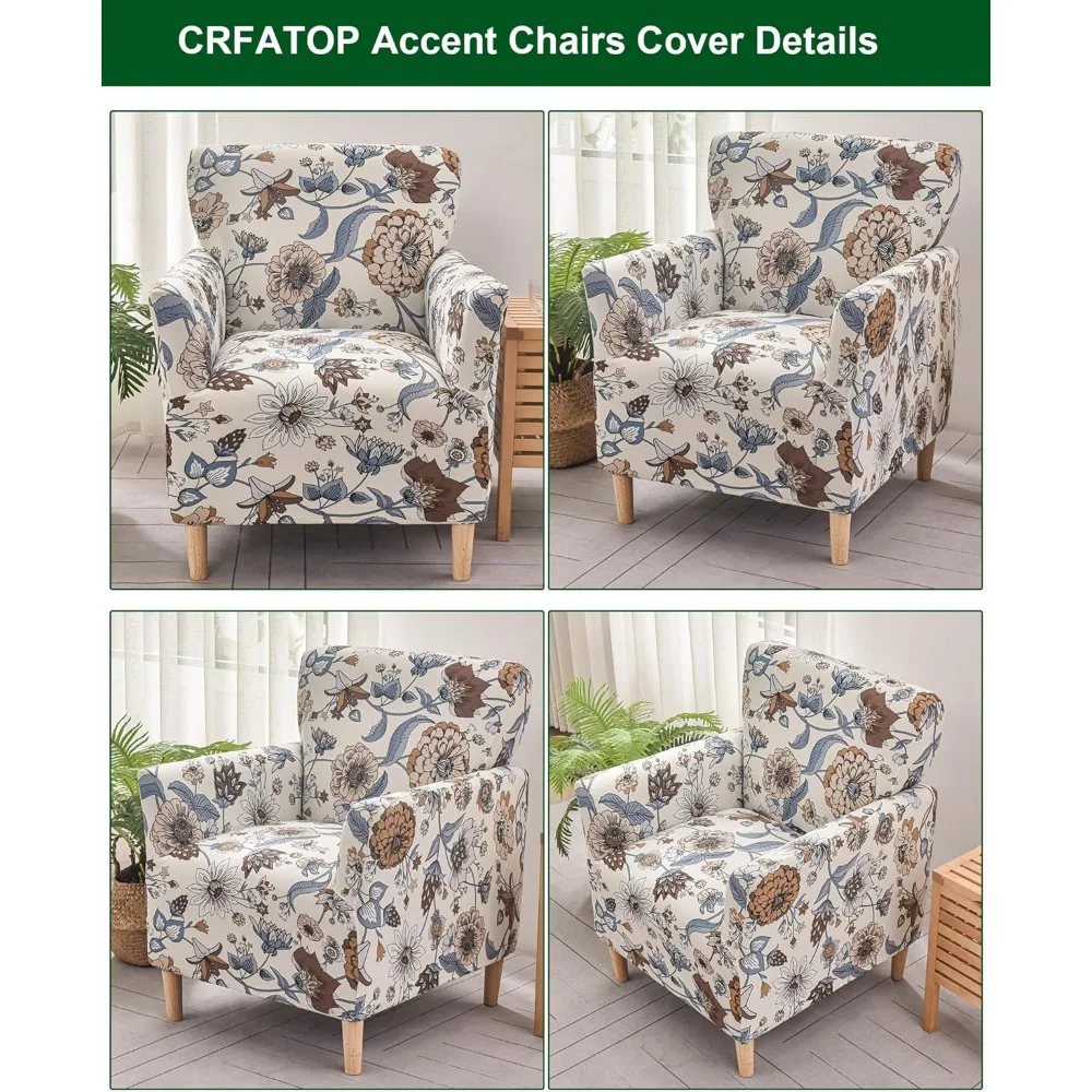 Capa elástica moderna para poltrona de banquete, 1 peça com braços, protetor macio para sala de estar, sofá de escritório