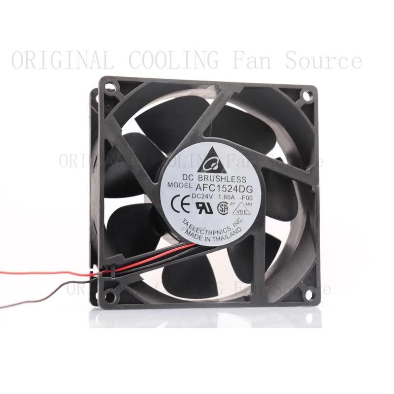 

B FOR Delta AFC1524DG 24V 1.80A 15050 15CM 2-Wire Cooling Fan