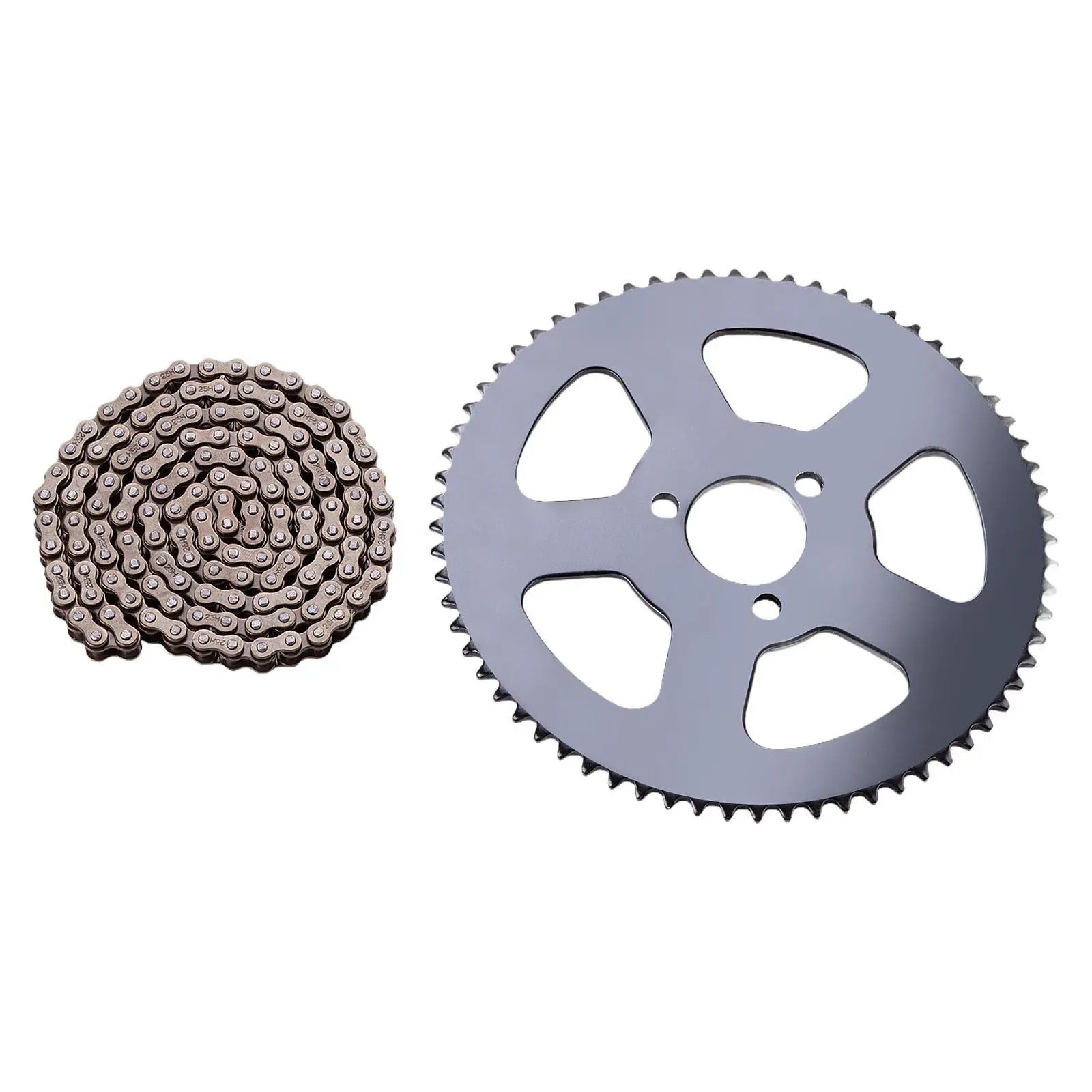

Universal 25H 68T Front Chain Sprocket Drive Gear Replacement High Strength 25H 136Links Chain for Quad Bikes Minimoto