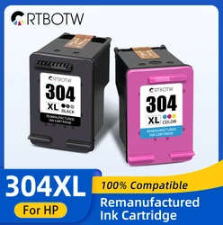 CRTBOTW 304 Replacement For HP304 XL Ink Cartridge For HP Envy 5000 Series 5010 5012 5014 5020 5030 5055 Printer 304XL