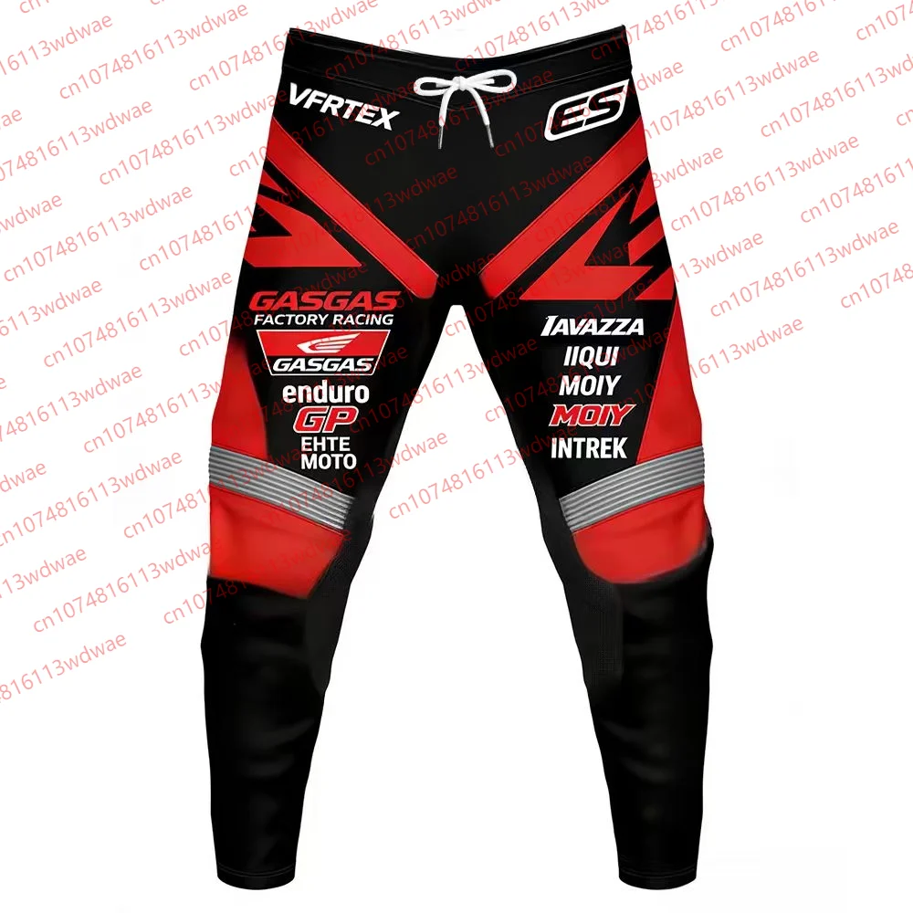 2026 GASGAS Factory Racing Enduro GP MX Hosen Schnelltrocknend Atmungsaktiv mit Kordelzug Offroad-Hosen für Rennfahrer und Motorrad-Enthusiasten