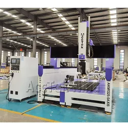 Real 5 Axis Cnc Router Machine For Wood Aluminum Metal Mold Making Cnc Milling Machinery Price